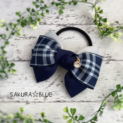 千鳥格子のバイカラー♡重ねリボン ヘアゴム S-rah 通販 17580989  