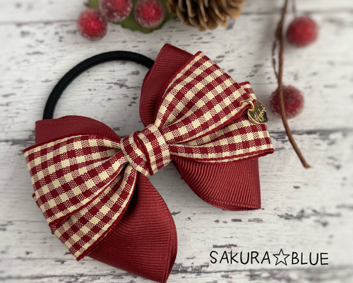 ベビーヘアクリップ⋈キッズ ヘアゴム ♡チェック柄 楽天市場】【 ヘアゴム キッズ 】チェック 柄 リボン結び