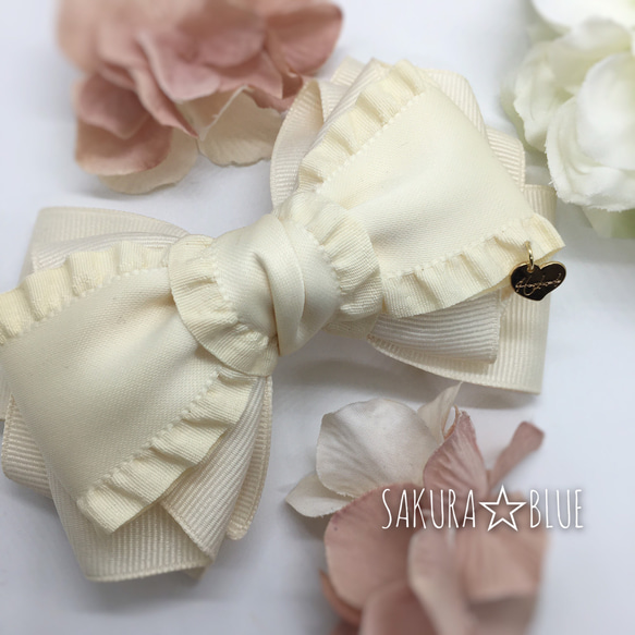 ティアラさま 確認用 ベロア生地のリボンヘアゴム （ヘアクリップ  
