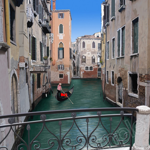 希少！ヴェネチア 水の都 絵画 ビンテージ イタリア ヨーロッパ