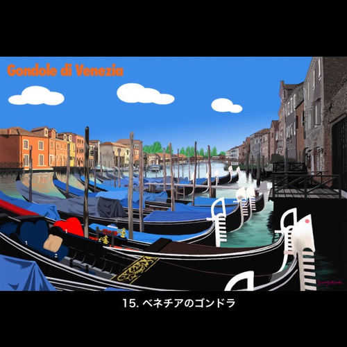 ポストカードサイズ】ヨーロッパの街角シリーズ6枚セット 絵画