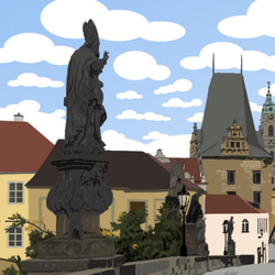 プラハ、早朝のカレル橋 (ヨーロッパの街角シリーズ12) 5枚目の画像