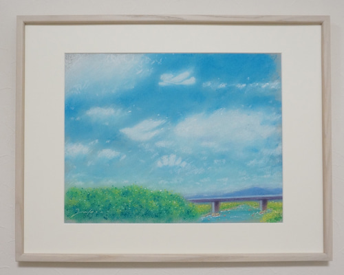 パステル画（原画）空。