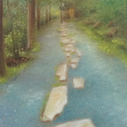 山中温泉：鶴仙渓（パステル画・マット紙付き） 2枚目の画像