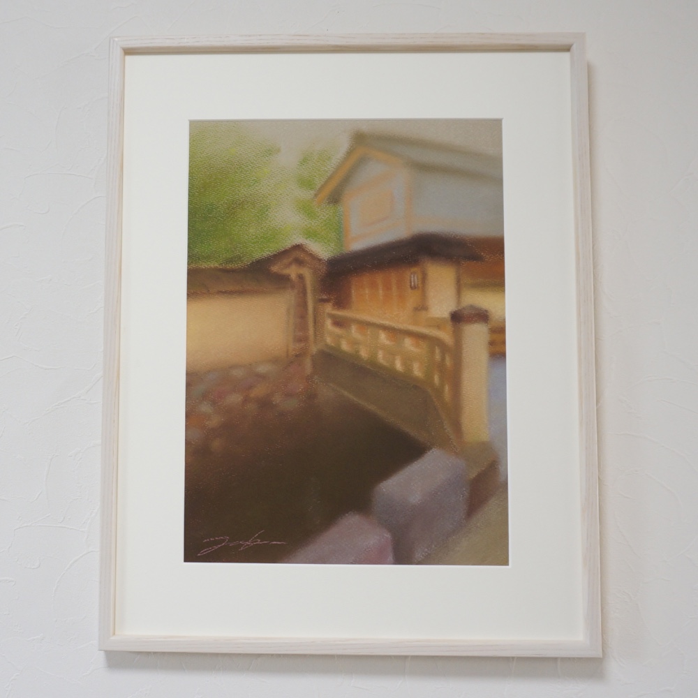 金沢武家屋敷(パステル画・マット紙付き)
