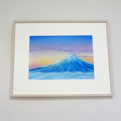 パステル画（原画）兼六園・噴水。 パステル画（原画）兼六園・噴水。