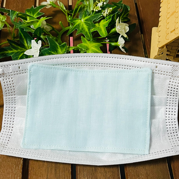 肌に優しい快適ガーゼインナーマスク☆10枚☆ふわふわダブルガーゼ2枚重ね ♪インナーシート 4枚目の画像