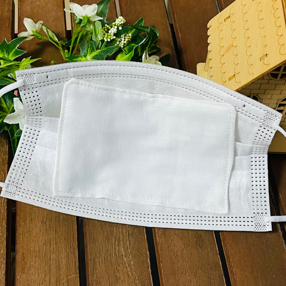 肌に優しい快適ガーゼインナーマスク☆10枚☆ふわふわダブルガーゼ2枚重ね ♪インナーシート 5枚目の画像