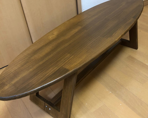 D26　美品　サーフボード型 日進木工 低めテーブル D26 美品 サーフボード型 日進木工 低めテーブル