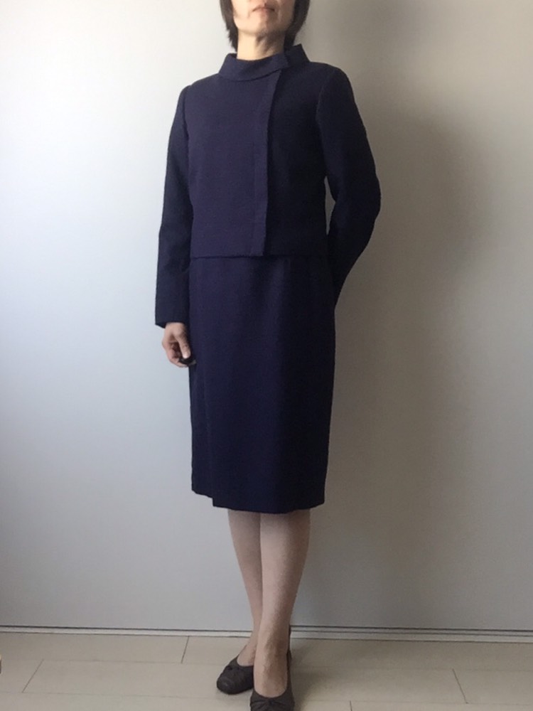 《受注製作》卒入学式に！ロールネックのツィードスーツ