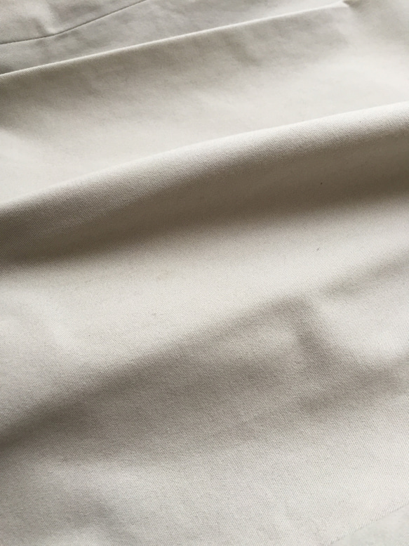 ≪受注製作≫ラップ風プリーツスカート コットンツィル キャメル 5枚目の画像