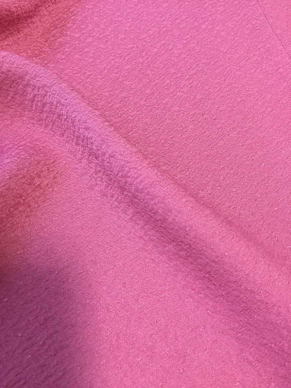 着物リメイク ボレロ ピンク色無地 5枚目の画像