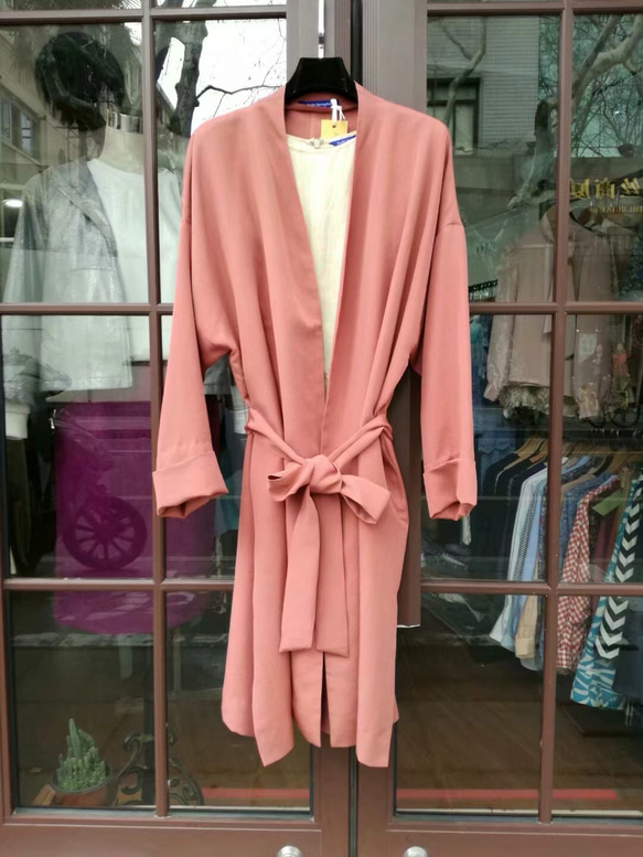 受注製作 着物リメイクコート 