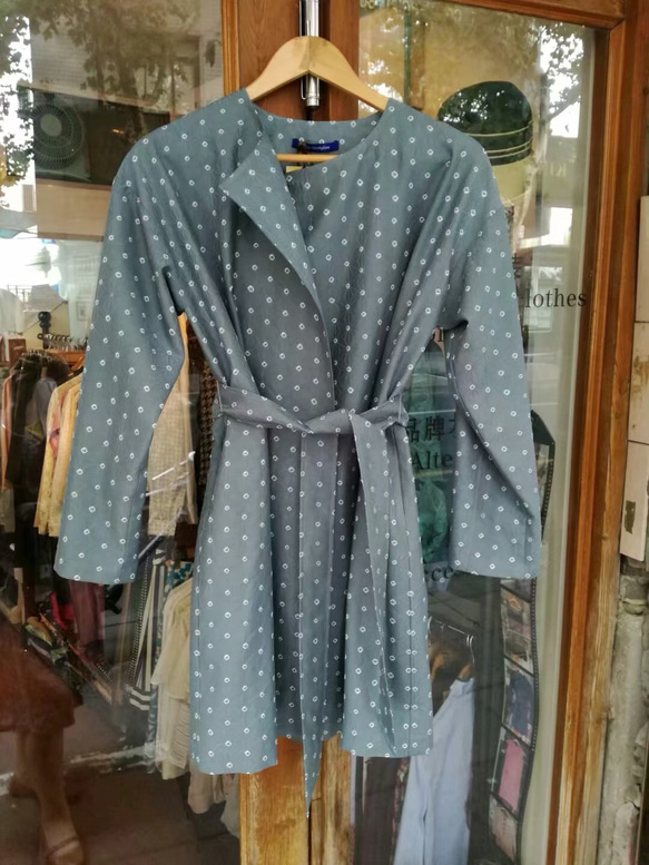 受注製作 着物リメイクコート 