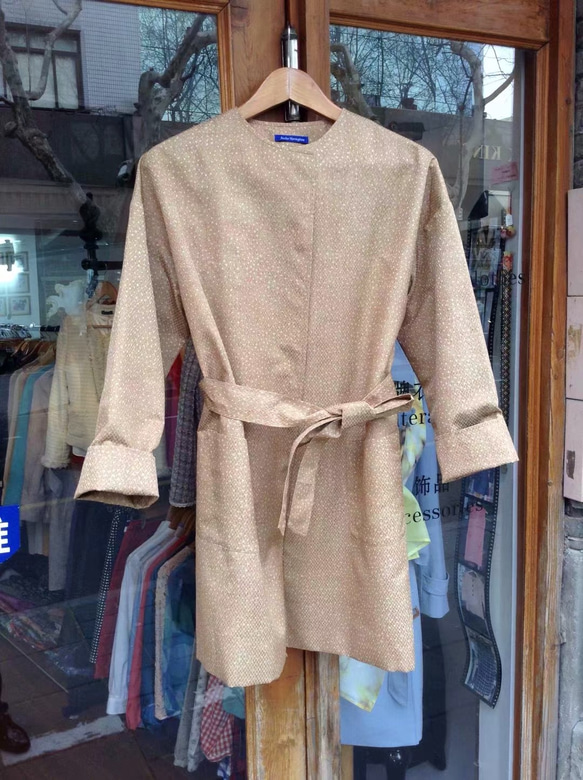 受注製作 着物リメイクコート 