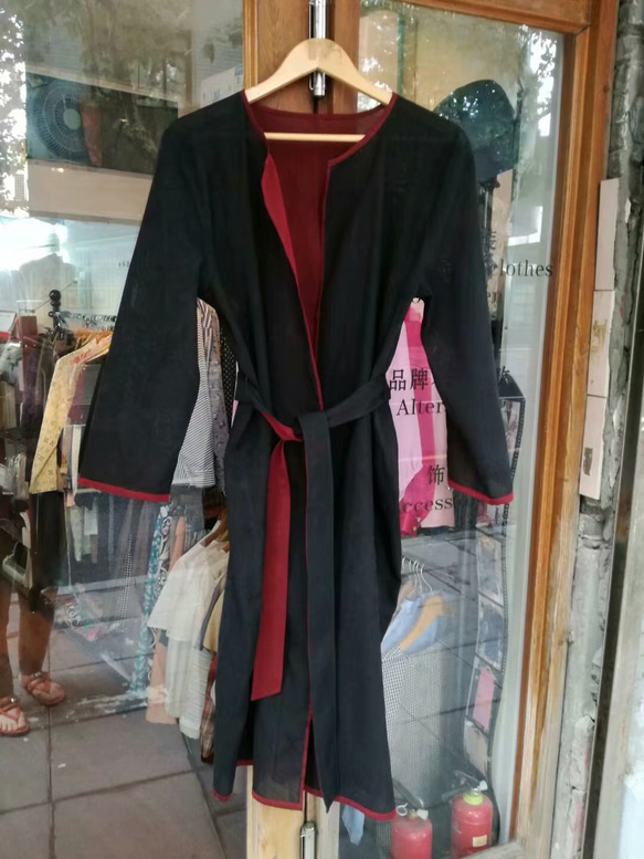 受注製作 着物リメイクコート 