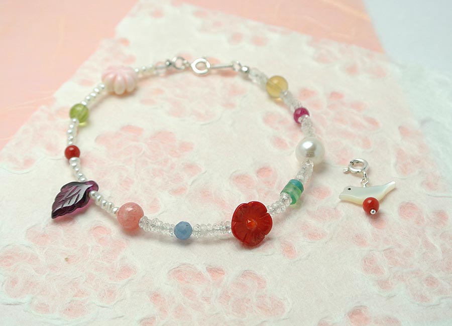 百花のブレスレット（1点もの）