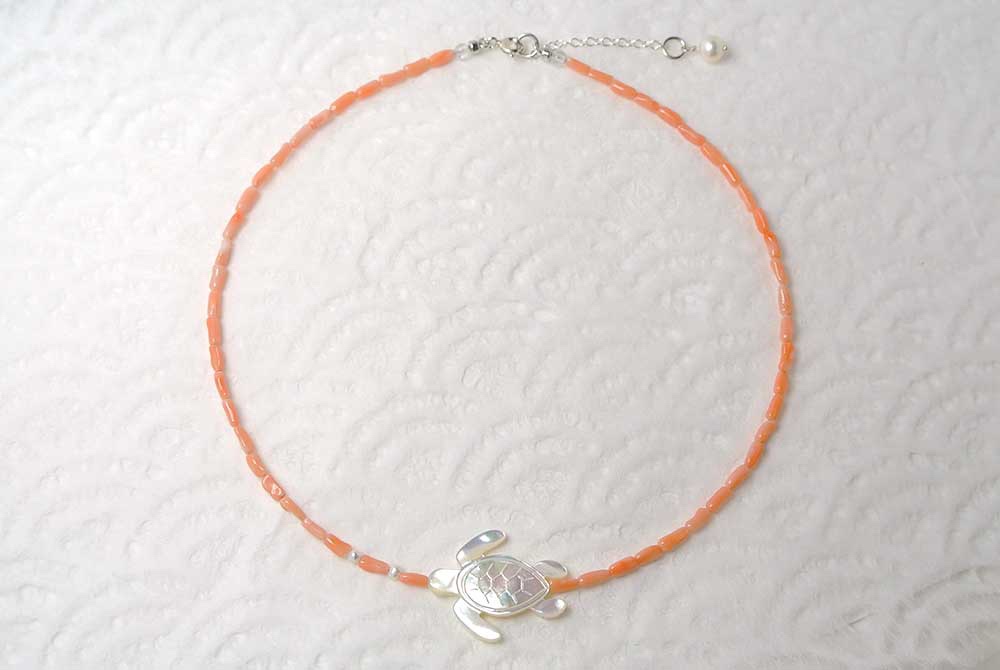 ウミガメのチョーカー（1点もの）