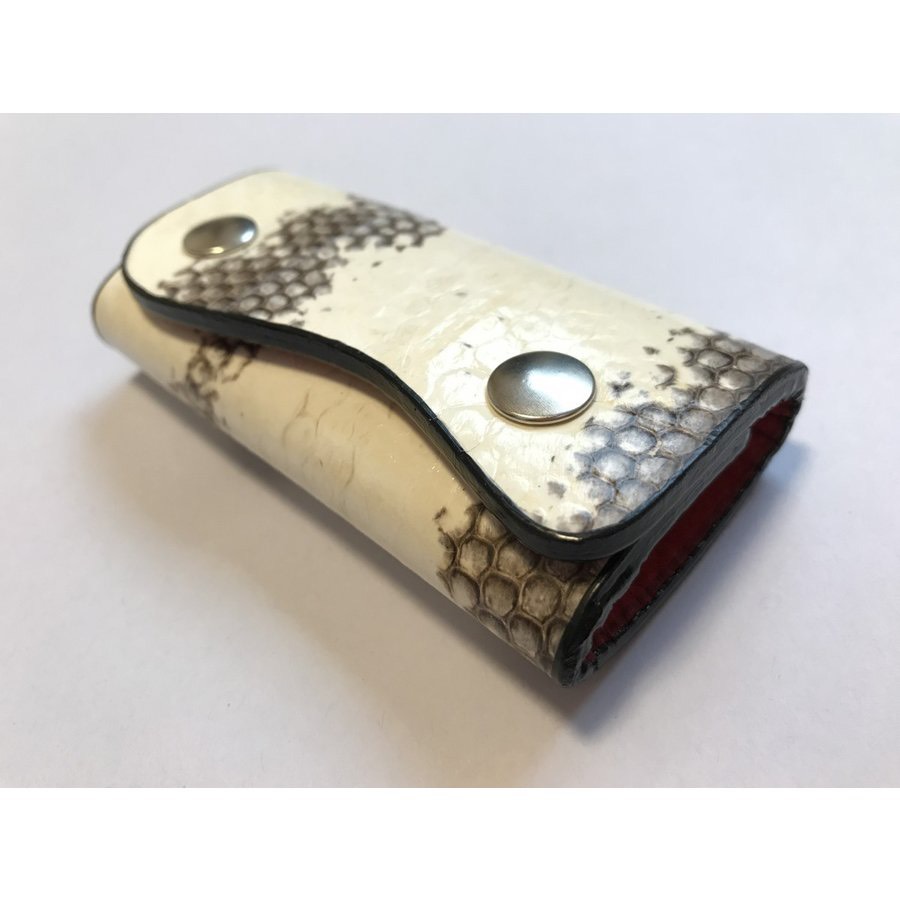 キーケース パイソン革 オリジナルカラー 蛇革