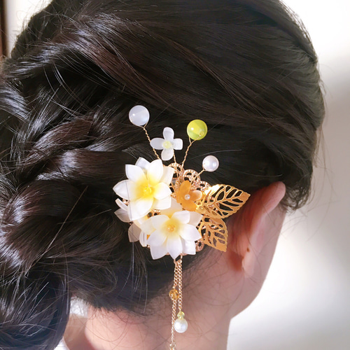 水仙菖蒲の花簪 かんざし shiroshi 通販 7995570｜Creema(クリーマ)