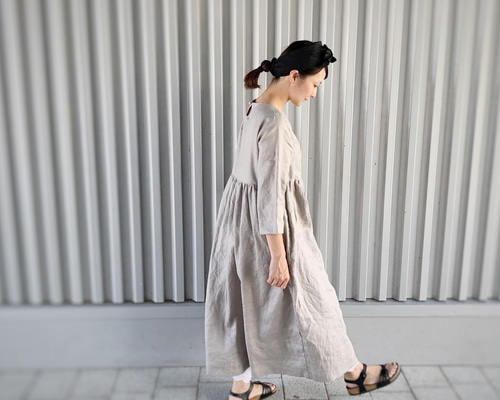 kichiya_pattern ワンピース リネン kichiya_pattern ワンピース リネン kichiya_pattern ワンピース