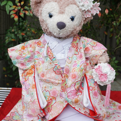 ダッフィー＆シェリーメイのウェディング衣装 羽織袴と色打掛 白 