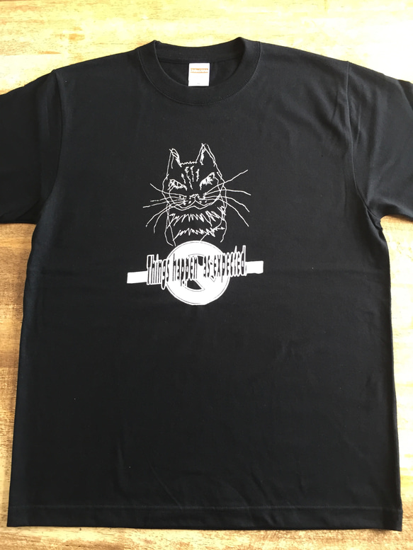 【2枚以上購入で30%OFF】 コットンオリジナルTシャツ　cat gang(ねこギャング) 3枚目の画像