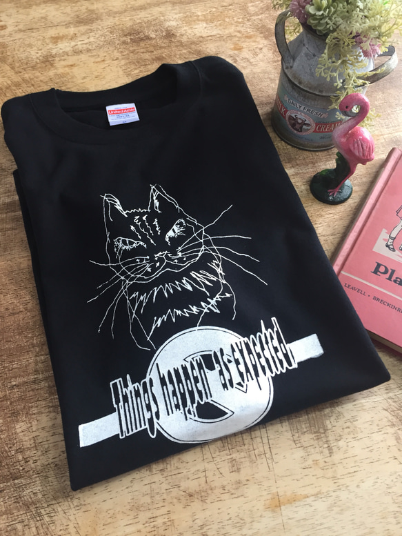 【2枚以上購入で30%OFF】 コットンオリジナルTシャツ　cat gang(ねこギャング) 4枚目の画像