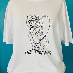 【2枚以上購入で30%OFF】コットンオリジナルTシャツ　LION (百獣の王） 4枚目の画像