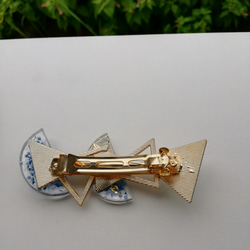 ブルー霞みそうバレッタ 4枚目の画像