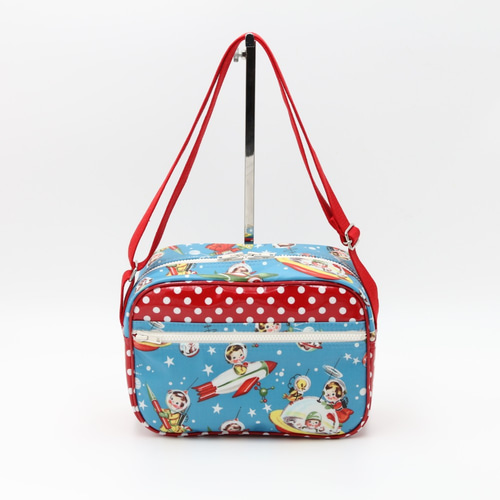 在庫あり 通園バッグ 防水・撥水ラミネート素材のショルダーバッグ