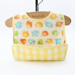 黄（イエロー） スタイ・よだれかけ（新生児・赤ちゃん・子ども） の