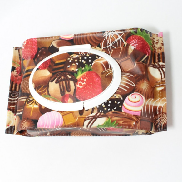 カビない乾きにくい　おしりふきケース　おしゃれ　USAチョコレート　苺　出産祝い　ウェットティッシュ　離乳食  除菌シー 3枚目の画像