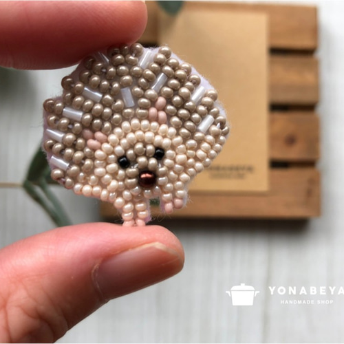 こり 紫陽花 ハリネズミ ビーズ 刺繍 ブローチ ハンドメイド こり様 専用 紫陽花 ハリネズミ ビーズ 刺繍 ブローチ ハンドメイド