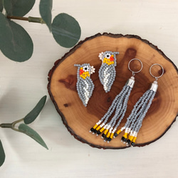 専用★ビーズ刺繍ピアス　ハンドメイドピアス　動物モチーフ　アニマルピアス パンダ ビーズ刺繍ピアス ハンドメイドピアス 動物モチーフ