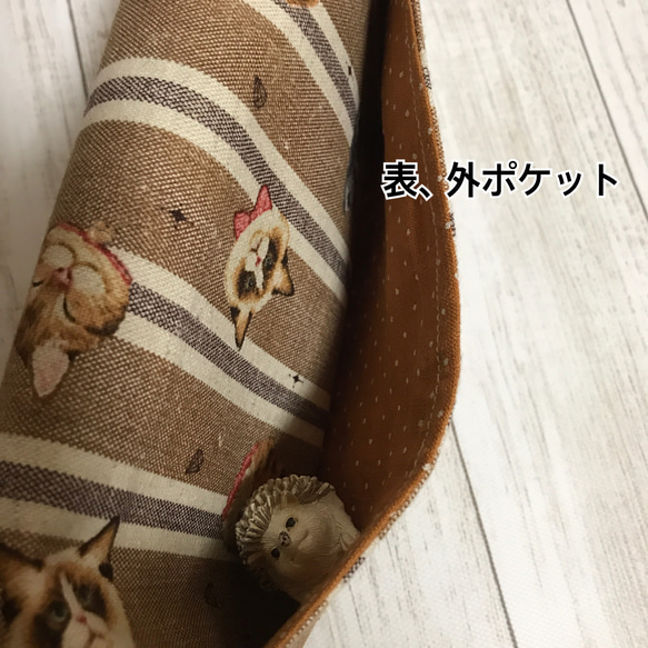 カード大量収納☆ネコちゃん　クラシカル　ポップ　長財布☆ハンドメイド 4枚目の画像