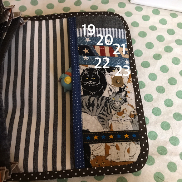 可愛い猫ちゃんがズラリ☆ネコの長財布☆ハンドメイド 8枚目の画像