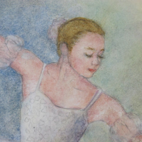 1982年 バレリーナ 鉛筆画 鉛筆画・バレリーナ習作 | SHOKO YOKOTA pencil drawing