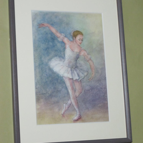手描き　バレエリーナ　アクリル画 手描き バレエリーナ アクリル画 手描き バレエリーナ アクリル