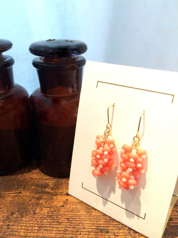 BELL　-Coral-  【Pierce/Earring】 2枚目の画像