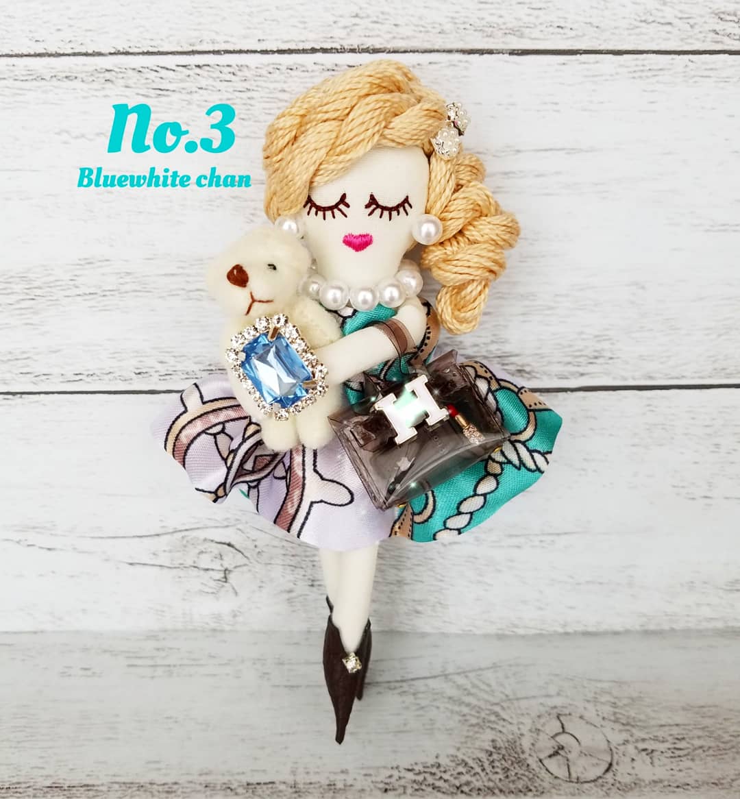 ルルベちゃん(受注作製)bluewhite