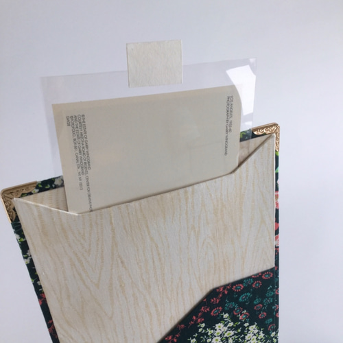 フォトフレームボックス小花柄 カードスタンド付［カルトナージュ