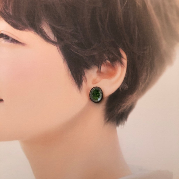 [Shigaraki]對套Fukasui系列領帶針耳環耳環簡陶傳統工藝 第4張的照片