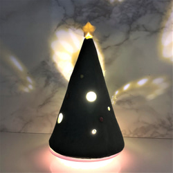 【信楽焼】星が輝くクリスマスツリー 陶器　伝統工芸　冬　クリスマス 6枚目の画像