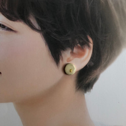 [Shigaraki]清澄清除系列陶器耳環傳統工藝 第6張的照片