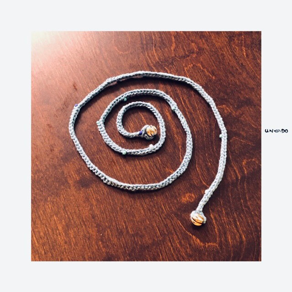 〚undo〛紐遊び / 糸 首飾り  ネックレス  アクセサリー  レディース  メンズ アクセント 春 夏 秋 冬 6枚目の画像