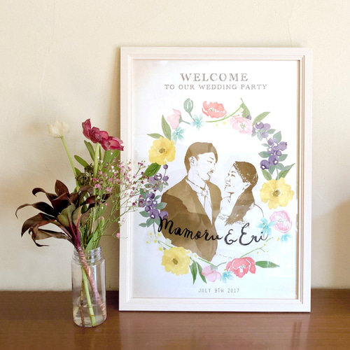 【みさき】ウェルカムボード 最短翌日発送✨ウェルカムボード 無料データ & 高画質化