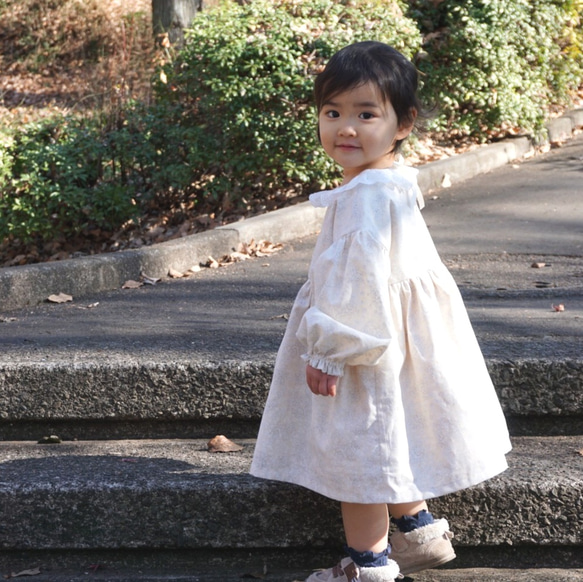 [再販][入園入学]キナリのレースとリボンのワンピース 5枚目の画像