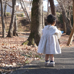 [再販][入園入学]キナリのレースとリボンのワンピース 6枚目の画像