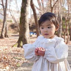 [再販][入園入学]キナリのレースとリボンのワンピース 7枚目の画像